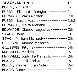 Whakapapa Materoa Black