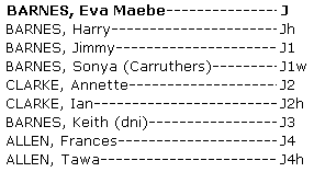 Whakapapa Eva Maebe Barnes